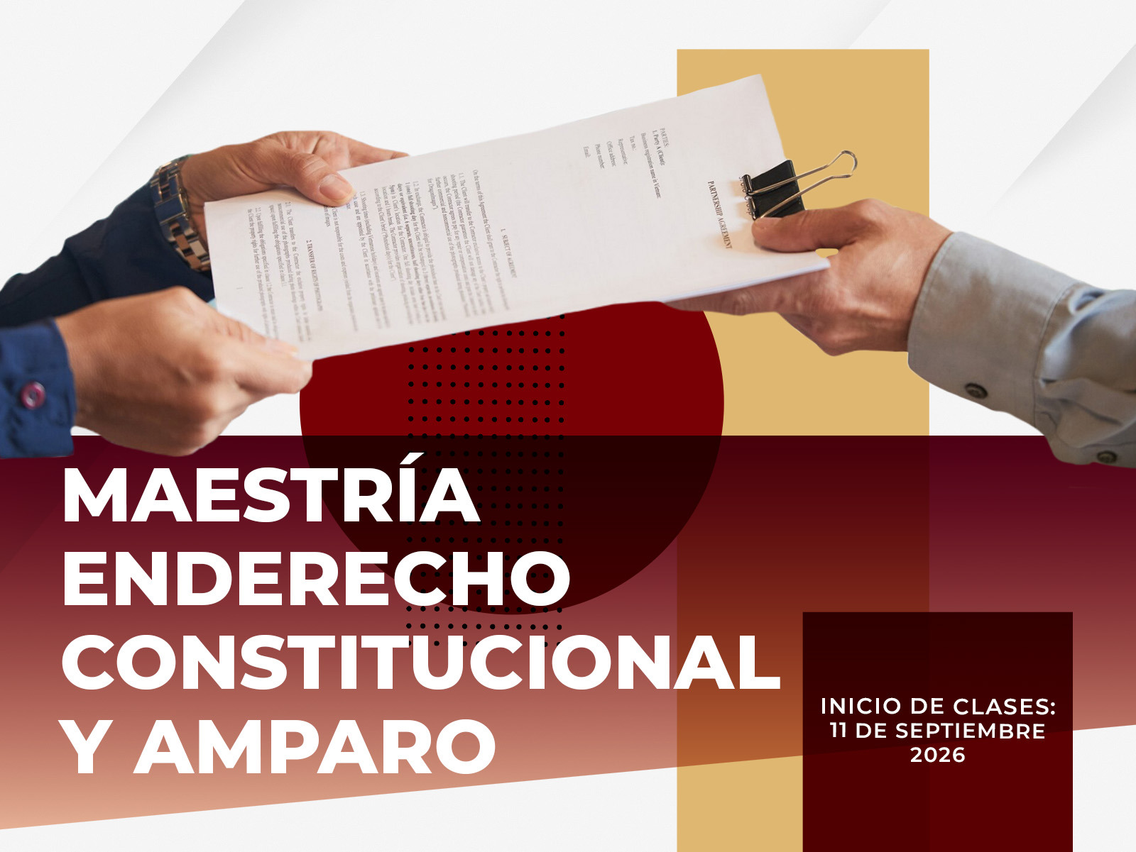 Maestría en Derecho Constitucional y Amparo